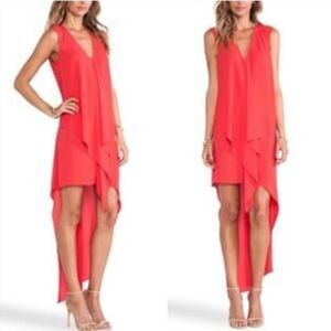 BCBGMaxAzria Tara Dress in Bright Pink/Red